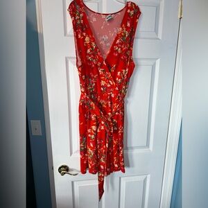 Leota Floral Sleeveless V-Neck Romper